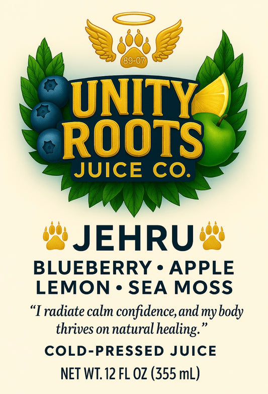 JEHRU™ – Blueberry Apple Lemon + Full Spectrum Sea Moss Cold-Pressed